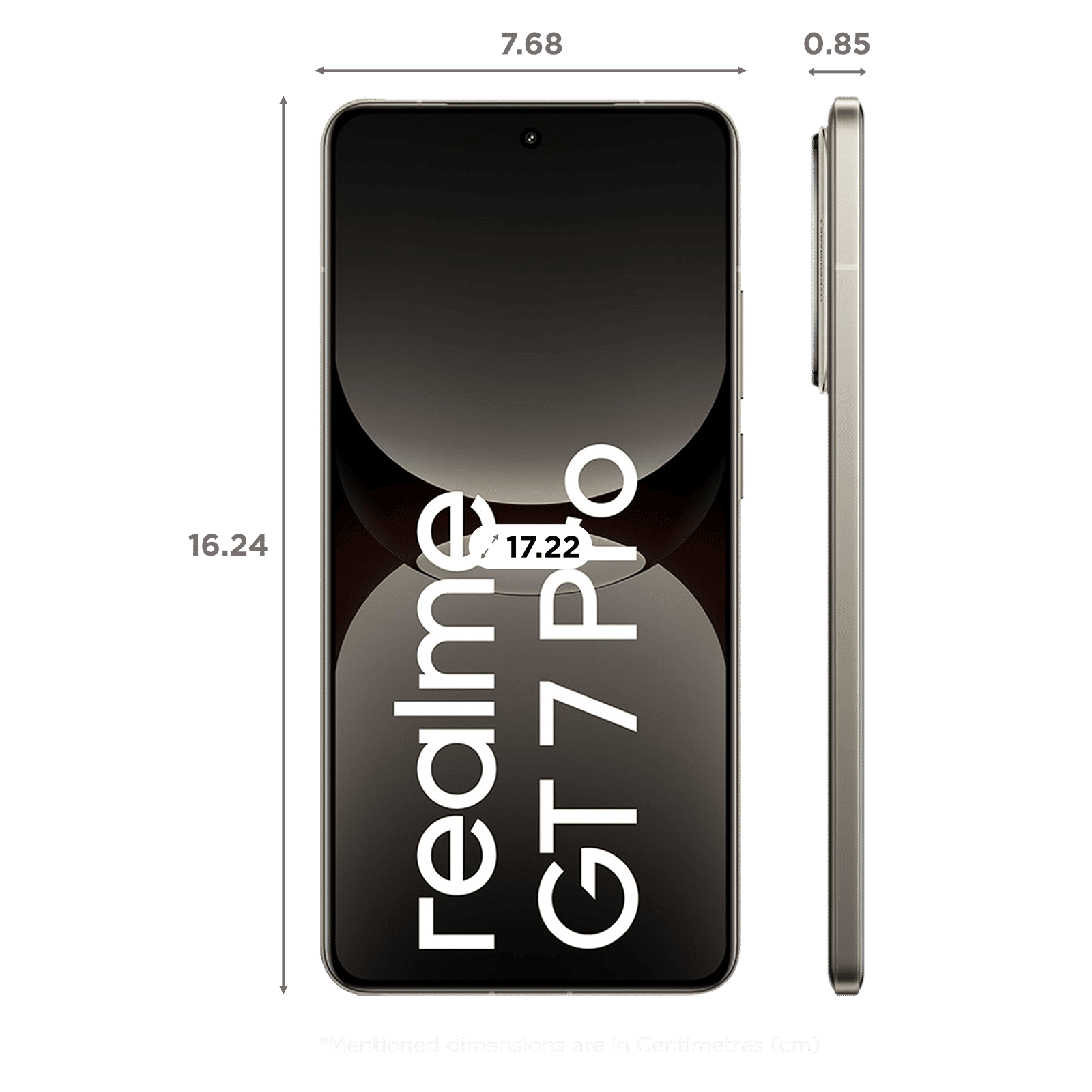 Buy realme GT 7 Pro 5G (12GB RAM, 256GB, Galaxy Grey) Online - Croma